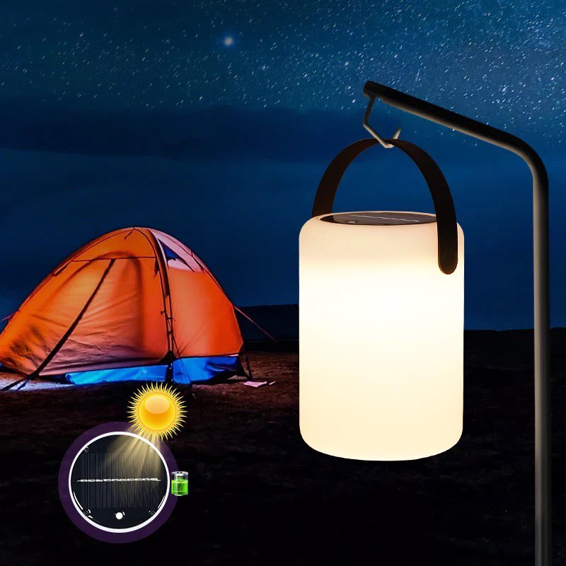 Lampe TUBE DEL Solaire et USB-C longue durée avec poignée