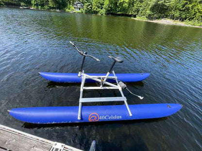 Water bike on floats
