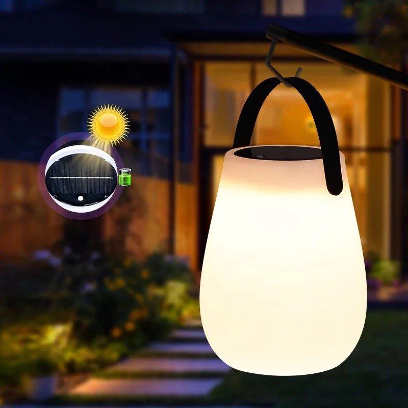 Lampe GOUTTE DEL Solaire et USB-C longue durée avec poignée