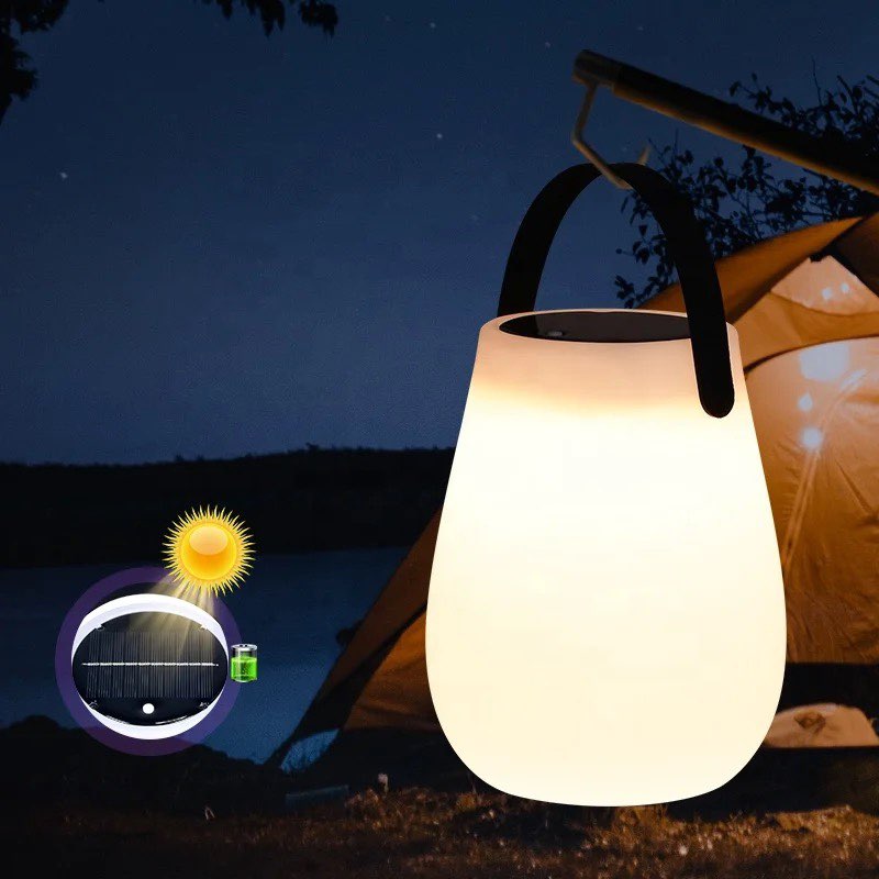 Lampe GOUTTE DEL Solaire et USB-C longue durée avec poignée