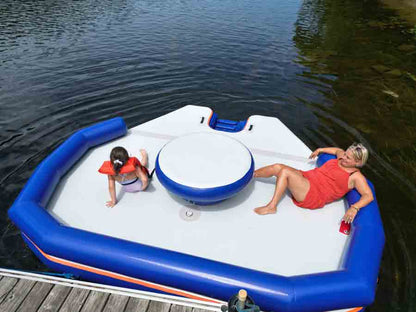 Lounge gonflable flottant ile picnic F1