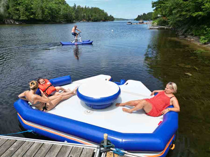 Lounge gonflable flottant ile picnic F1